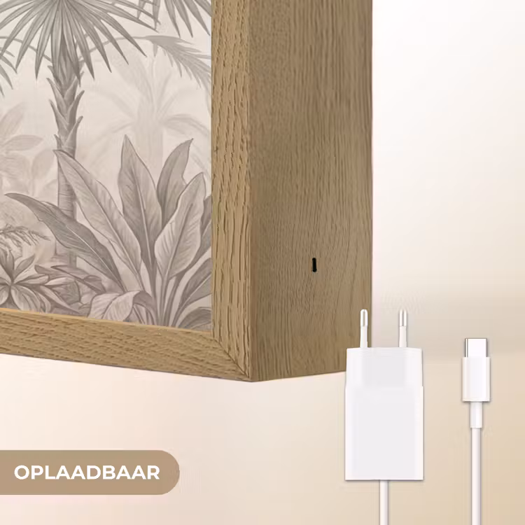 Lightbox - Wandlamp - Jungle - Banenboom - Kolibrie - Beige — 7