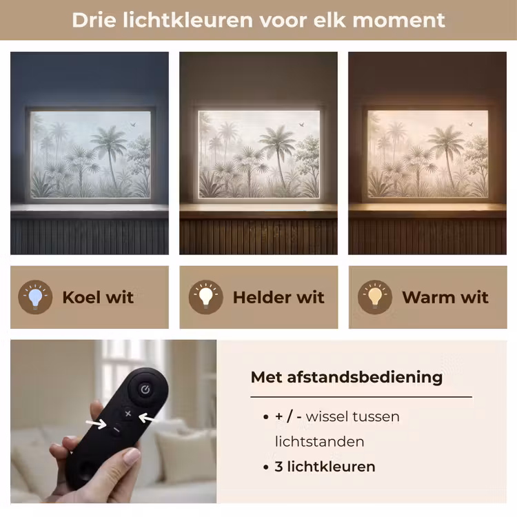 Lightbox - Wandlamp - Jungle - Palmbomen - Natuur — 8