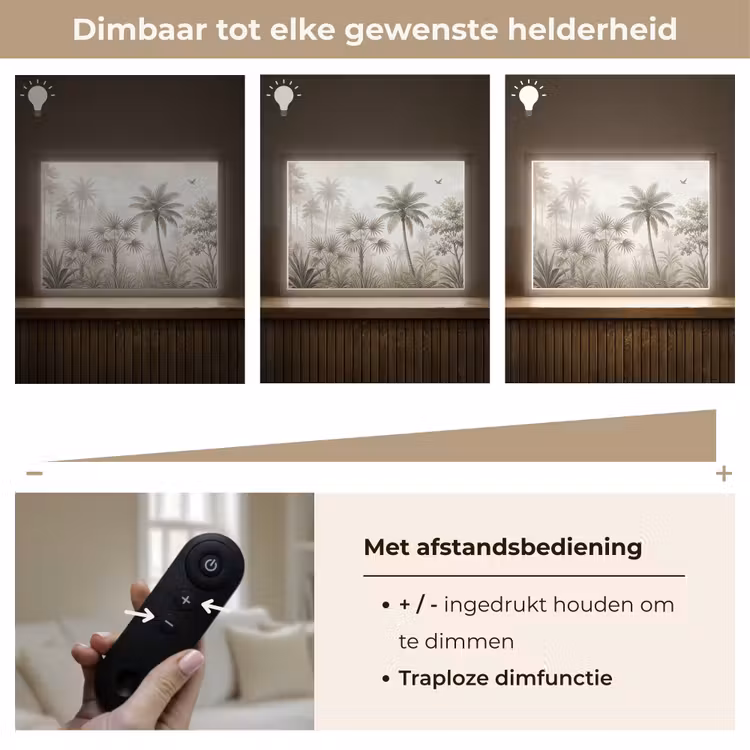 Lightbox - Wandlamp - Jungle - Palmbomen - Natuur — 9