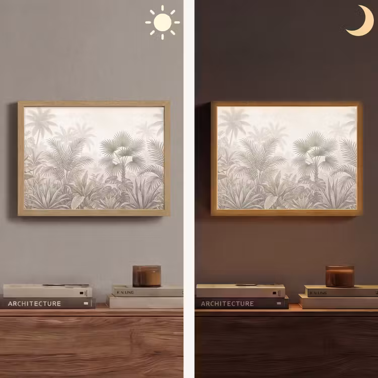 Lightbox - Wandlamp - Jungle - Tropisch - Natuur -Vintage - Beige — 6