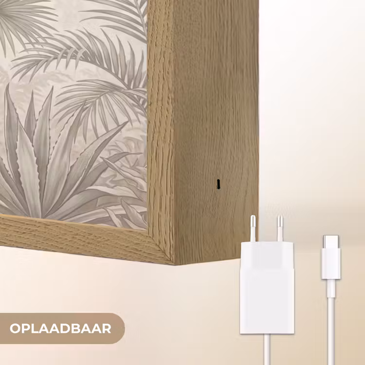 Lightbox - Wandlamp - Jungle - Tropisch - Natuur -Vintage - Beige — 7
