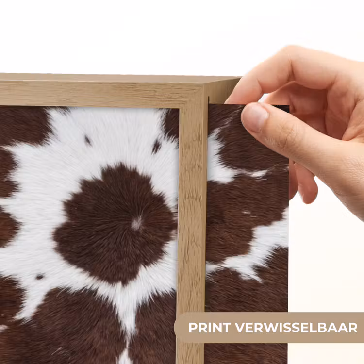 Lightbox - Wandlamp - Koeienhuid - Klassiek - Bruin — 5