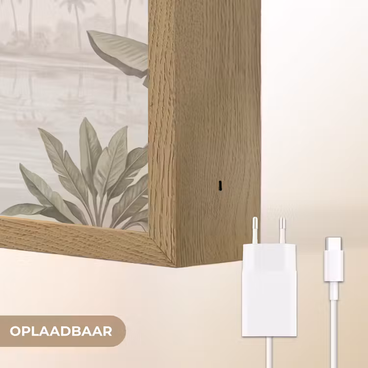 Lightbox - Wandlamp - Kraanvogels - Palmbomen - Tropisch — 7