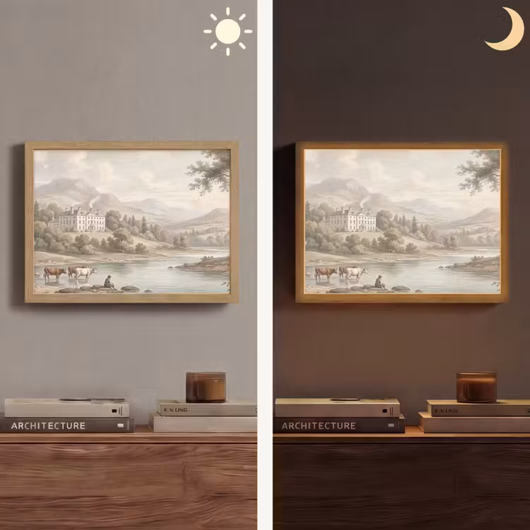 Lightbox - Wandlamp - Landhuis - Rivier - Vee — 6