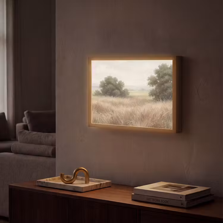 Lightbox - Wandlamp - Landschap - Minimalistisch - Beige — 2