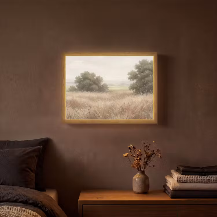 Lightbox - Wandlamp - Landschap - Minimalistisch - Beige — 3