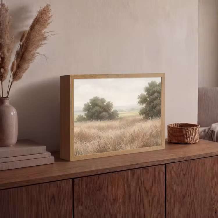 Lightbox - Wandlamp - Landschap - Minimalistisch - Beige — 4