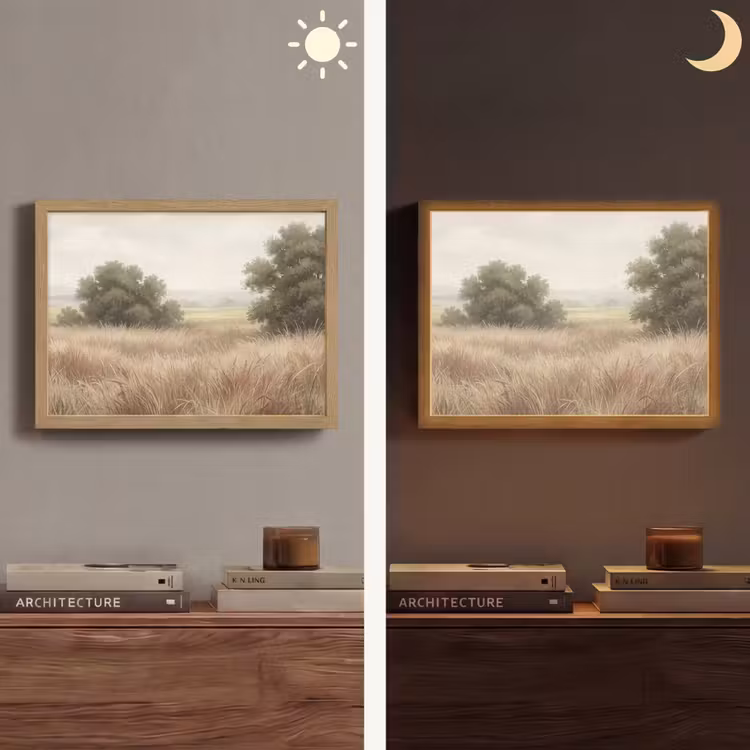 Lightbox - Wandlamp - Landschap - Minimalistisch - Beige — 6