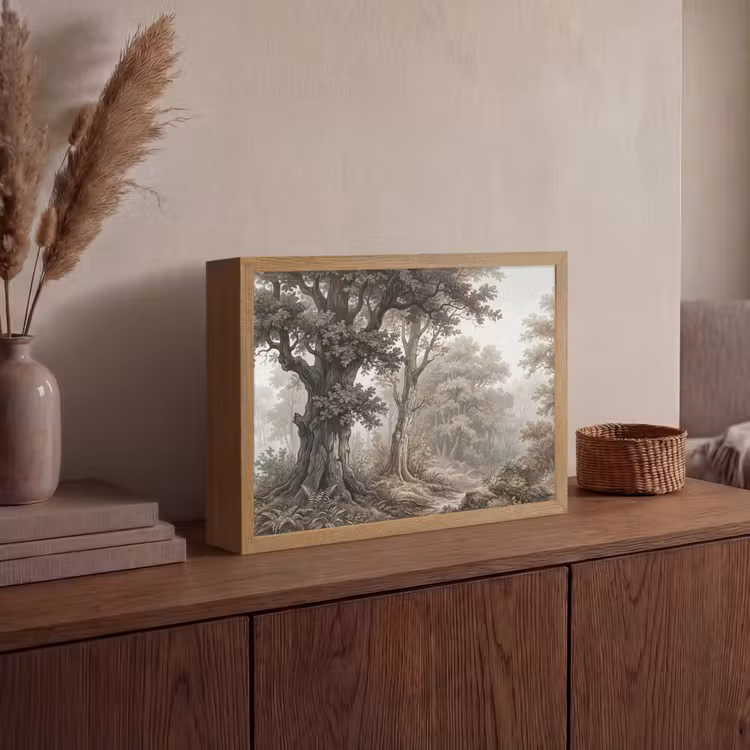 Lightbox - Wandlamp - Natuur - Bos - Eik — 4