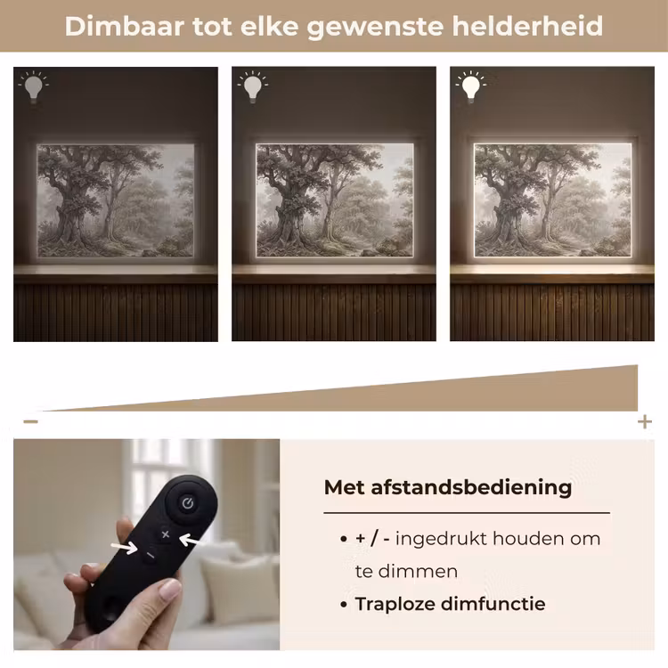 Lightbox - Wandlamp - Natuur - Bos - Eik — 9