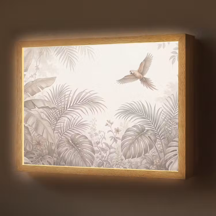 Lightbox - Wandlamp - Papagaai - Jungle - Tropisch — 1