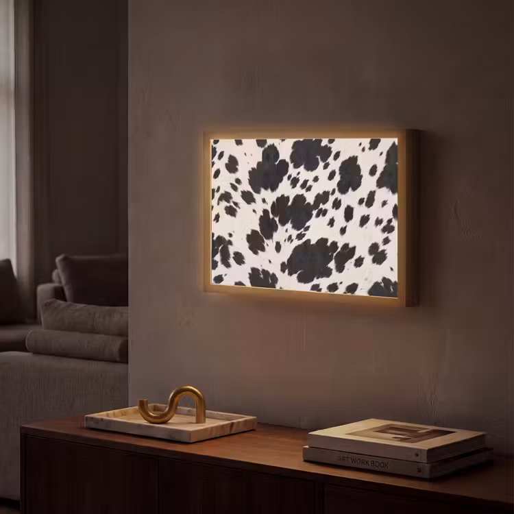 Lightbox - Wandlamp - Patroon - Vacht - Zwart - Wit — 2