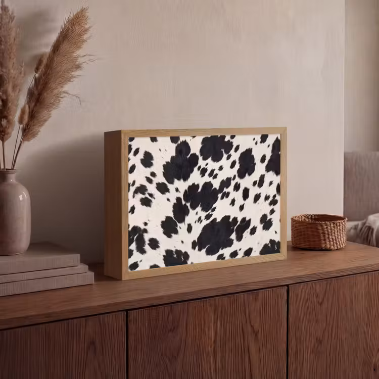 Lightbox - Wandlamp - Patroon - Vacht - Zwart - Wit — 4