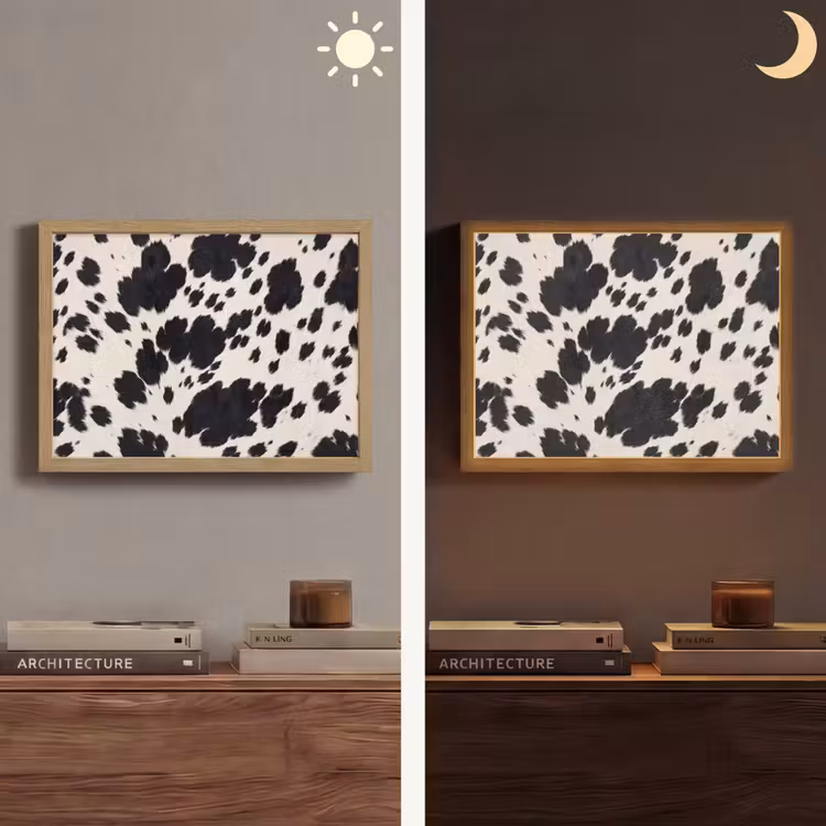 Lightbox - Wandlamp - Patroon - Vacht - Zwart - Wit — 6