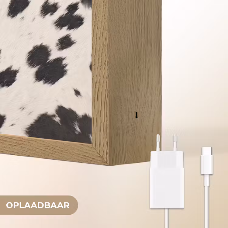 Lightbox - Wandlamp - Patroon - Vacht - Zwart - Wit — 7