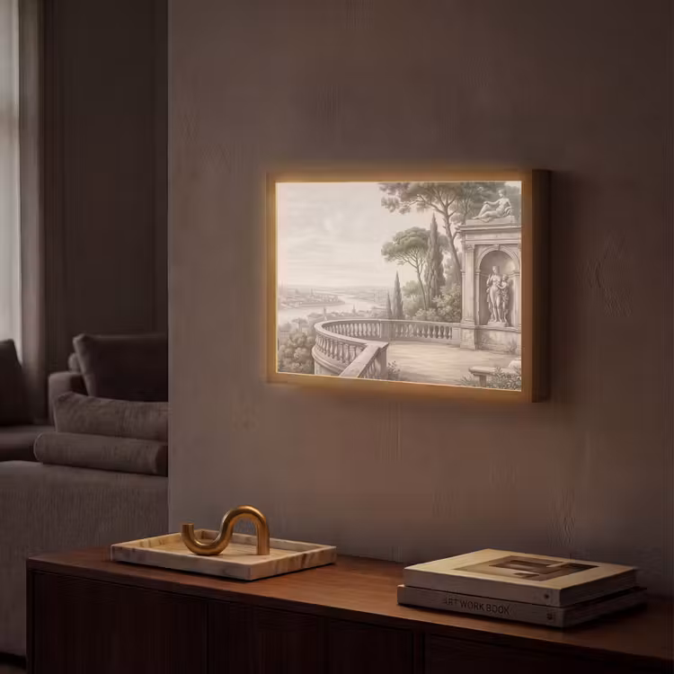 Lightbox - Wandlamp - Terras - Stad - Uitzicht - Rivier — 2