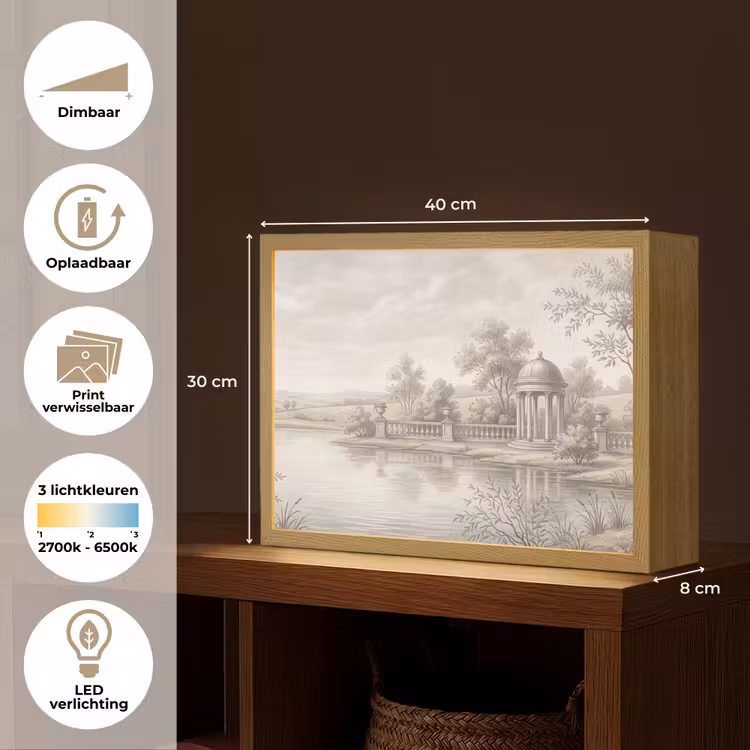 Lightbox - Wandlamp - Terras - Water - Natuur - Landschap — 10