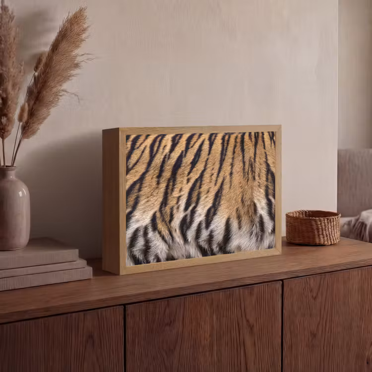 Lightbox - Wandlamp - Tijgervacht - Klassiek - Zwart — 4