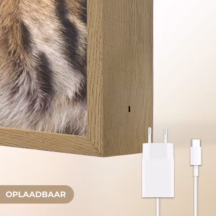 Lightbox - Wandlamp - Tijgervacht - Klassiek - Zwart — 7