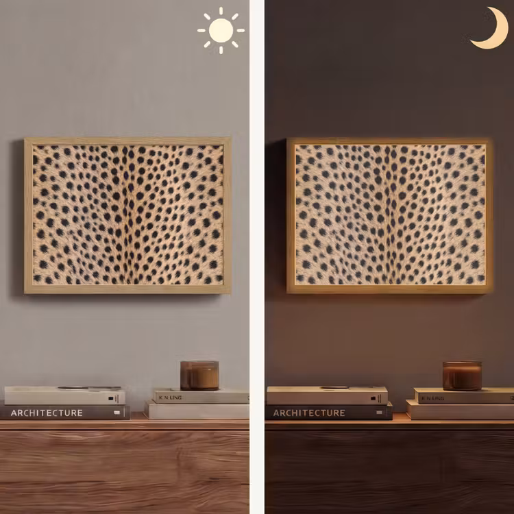 Lightbox - Wandlamp - Vacht - Jachtluipaard - Zwart - Wit — 6