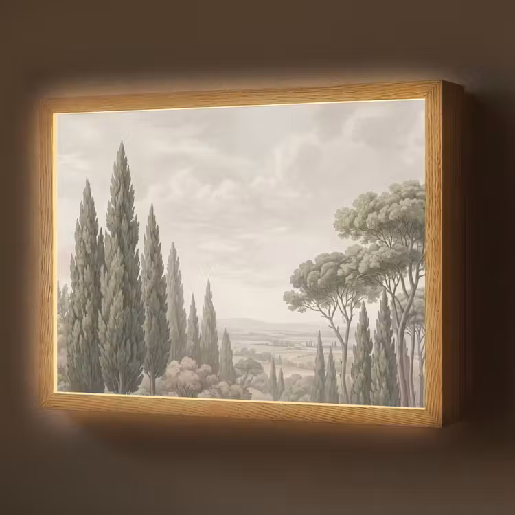 Lightbox - Wandlamp - Vallei - Bos - Natuur - Groen — 1