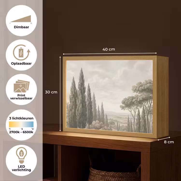 Lightbox - Wandlamp - Vallei - Bos - Natuur - Groen — 10
