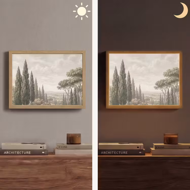 Lightbox - Wandlamp - Vallei - Bos - Natuur - Groen — 6