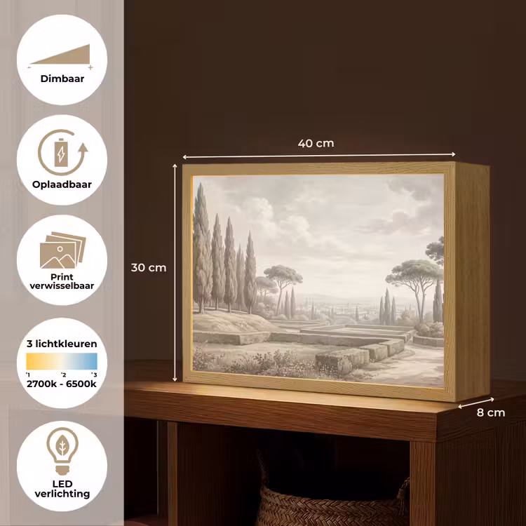 Lightbox - Wandlamp - Vallei - Tuin - Natuur - Groen — 10