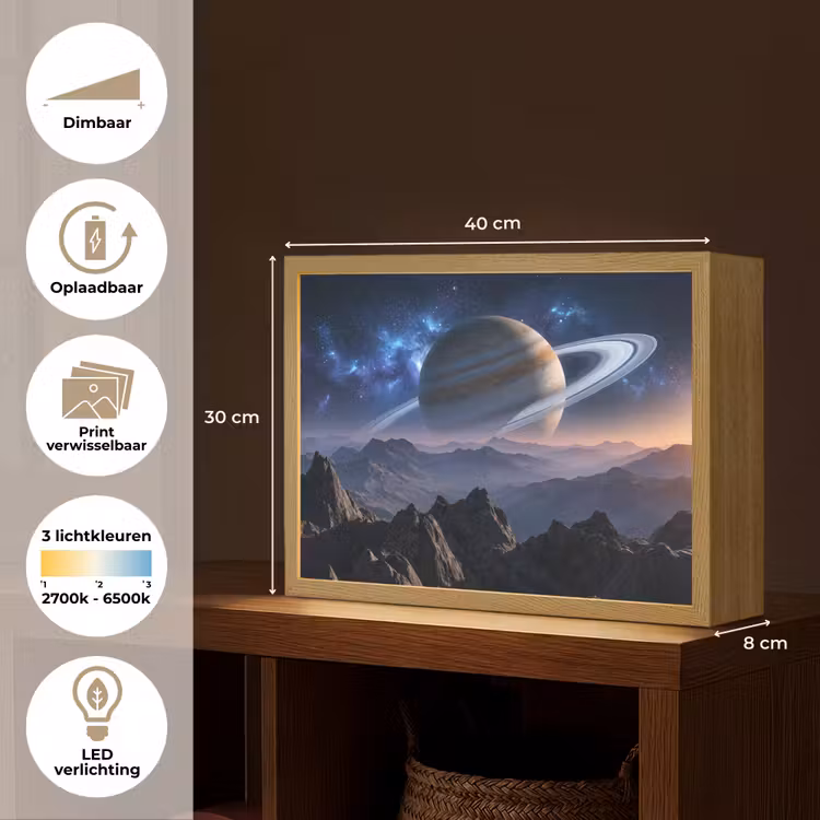 Lightbox - Wandlamp - Fantasy - Kosmos - Landschap — 10