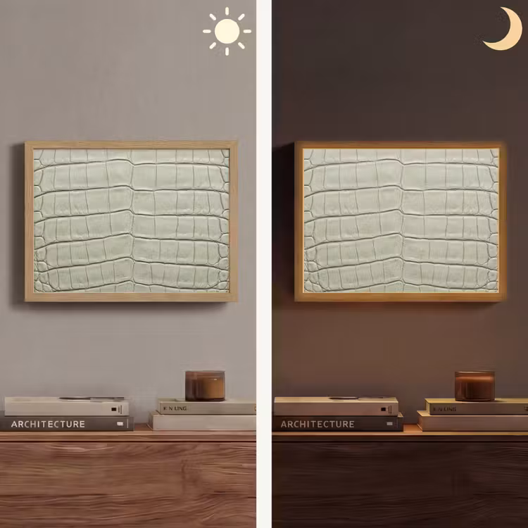 Lightbox - Wandlamp - Krokodillenleer - Schubben - Groen — 6