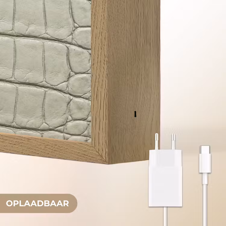 Lightbox - Wandlamp - Krokodillenleer - Schubben - Groen — 7