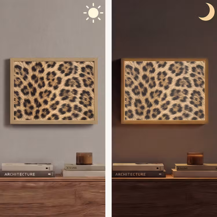 Lightbox - Wandlamp - Luipaard - Vacht - Klassiek - Bruin — 6