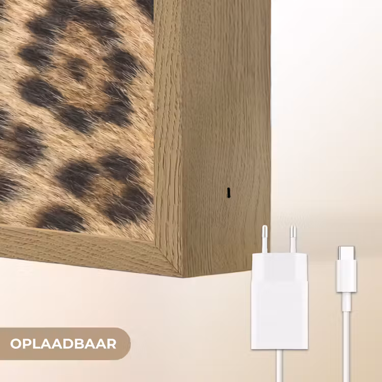 Lightbox - Wandlamp - Luipaard - Vacht - Klassiek - Bruin — 7