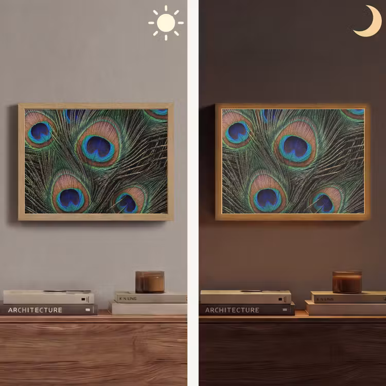 Lightbox - Wandlamp - Pauwenveren - Klassiek - Groen — 6
