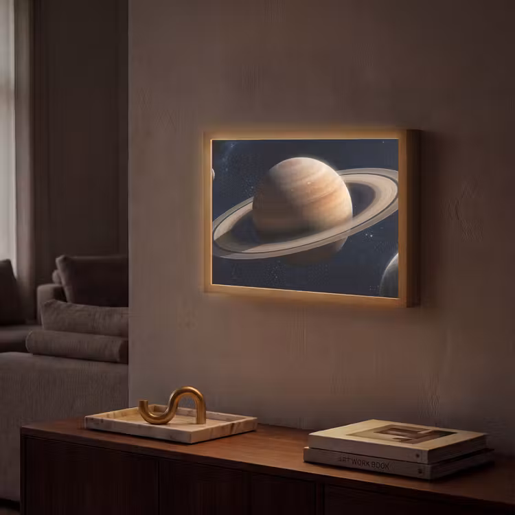 Lightbox - Wandlamp - Planeten - Saturnus - Ruimte — 2