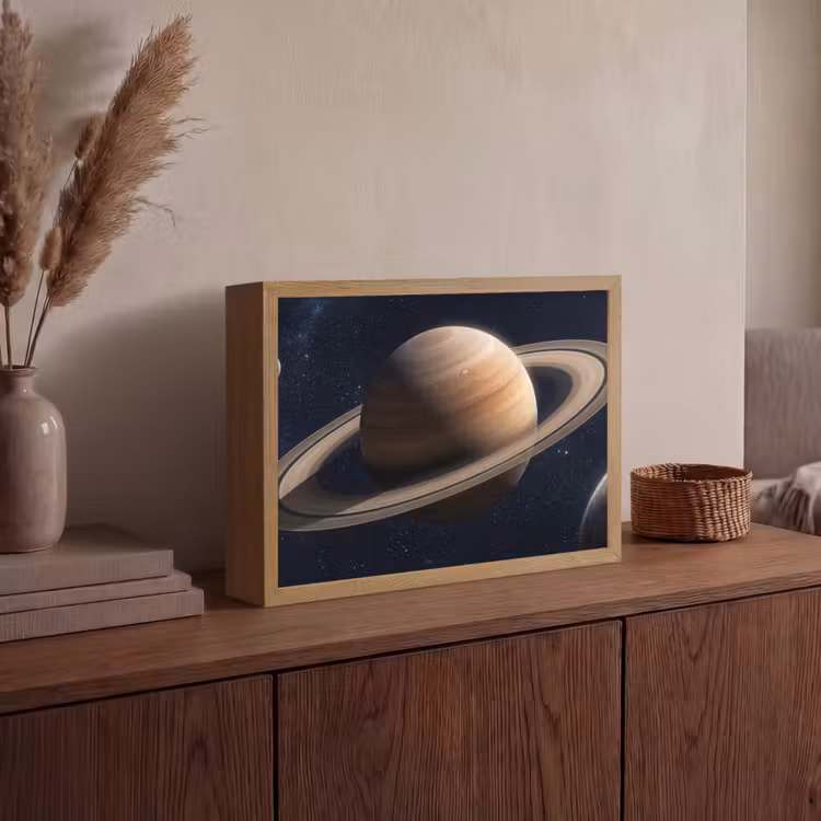 Lightbox - Wandlamp - Planeten - Saturnus - Ruimte — 4