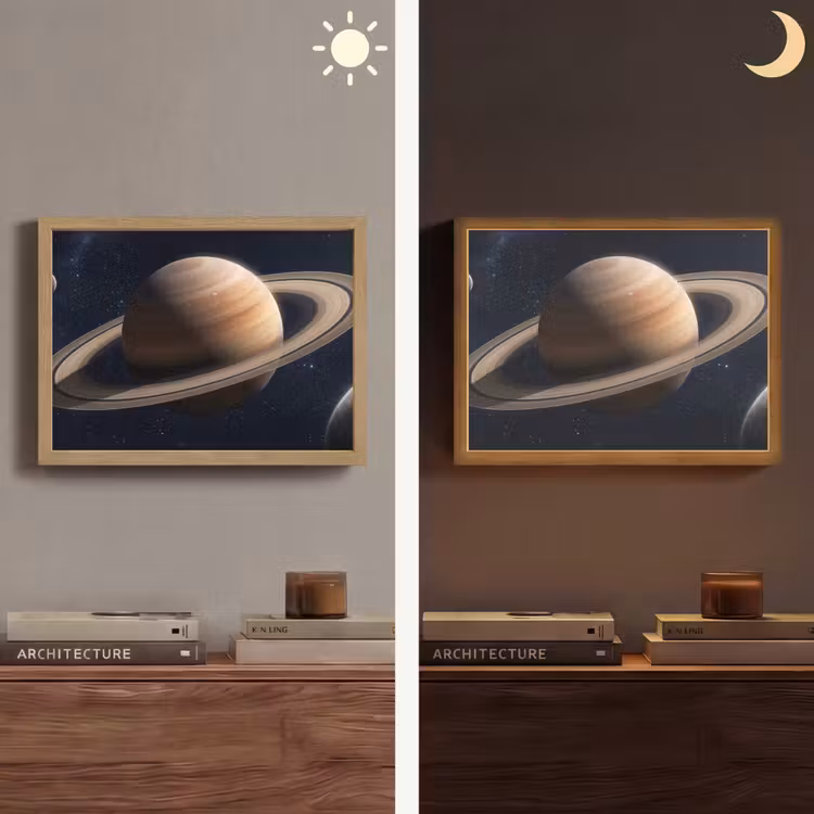 Lightbox - Wandlamp - Planeten - Saturnus - Ruimte — 6