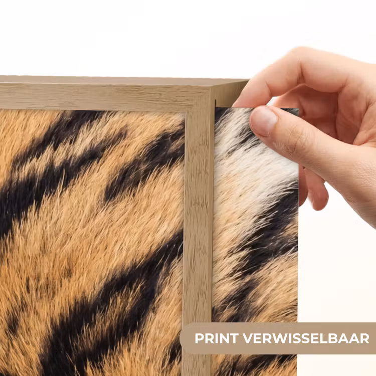 Lightbox - Wandlamp - Realistisch - Tijgervacht - Zwart — 5