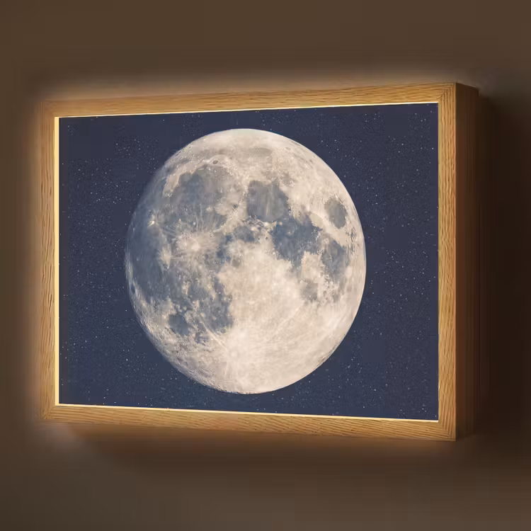Lightbox - Wandlamp - Ruimte - Maan - Kosmos — 1