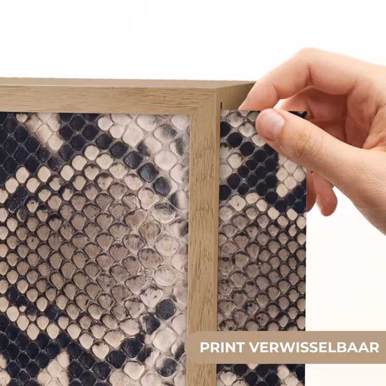 Lightbox - Wandlamp - Slangenprint - Python - Bruin — 5