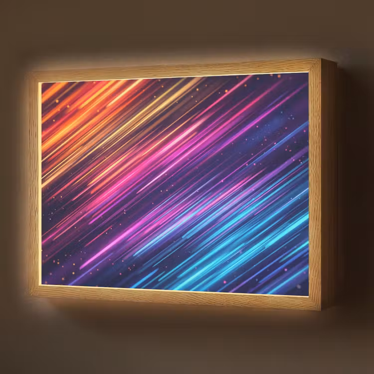 Lightbox - Wandlamp - Snelheid - Kosmos - Kleurrijk — 1