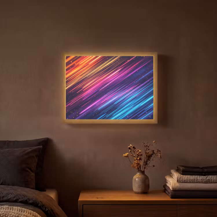 Lightbox - Wandlamp - Snelheid - Kosmos - Kleurrijk — 3