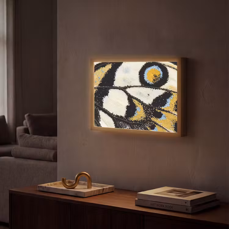 Lightbox - Wandlamp - Vlinder - Vleugel - Geel — 2