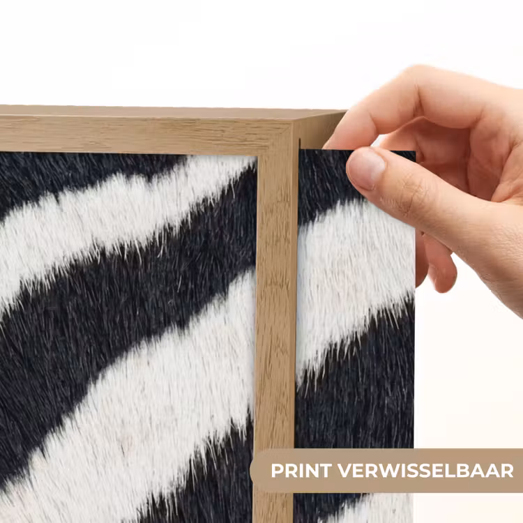 Lightbox - Wandlamp - Zebra - Vacht - Klassiek - Zwart - Wit — 5