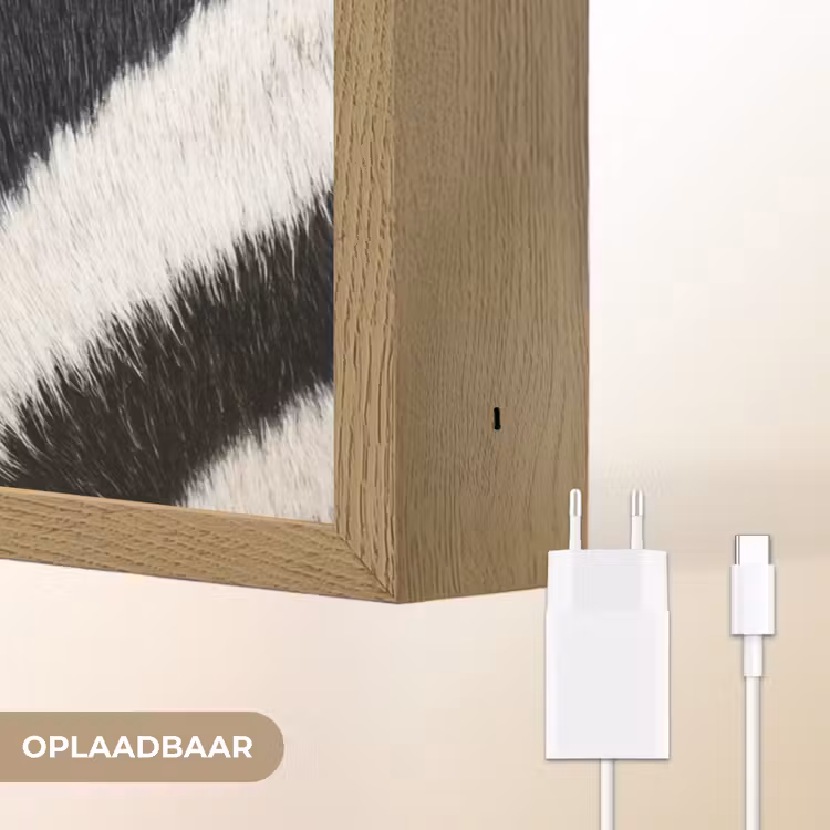 Lightbox - Wandlamp - Zebra - Vacht - Klassiek - Zwart - Wit — 7