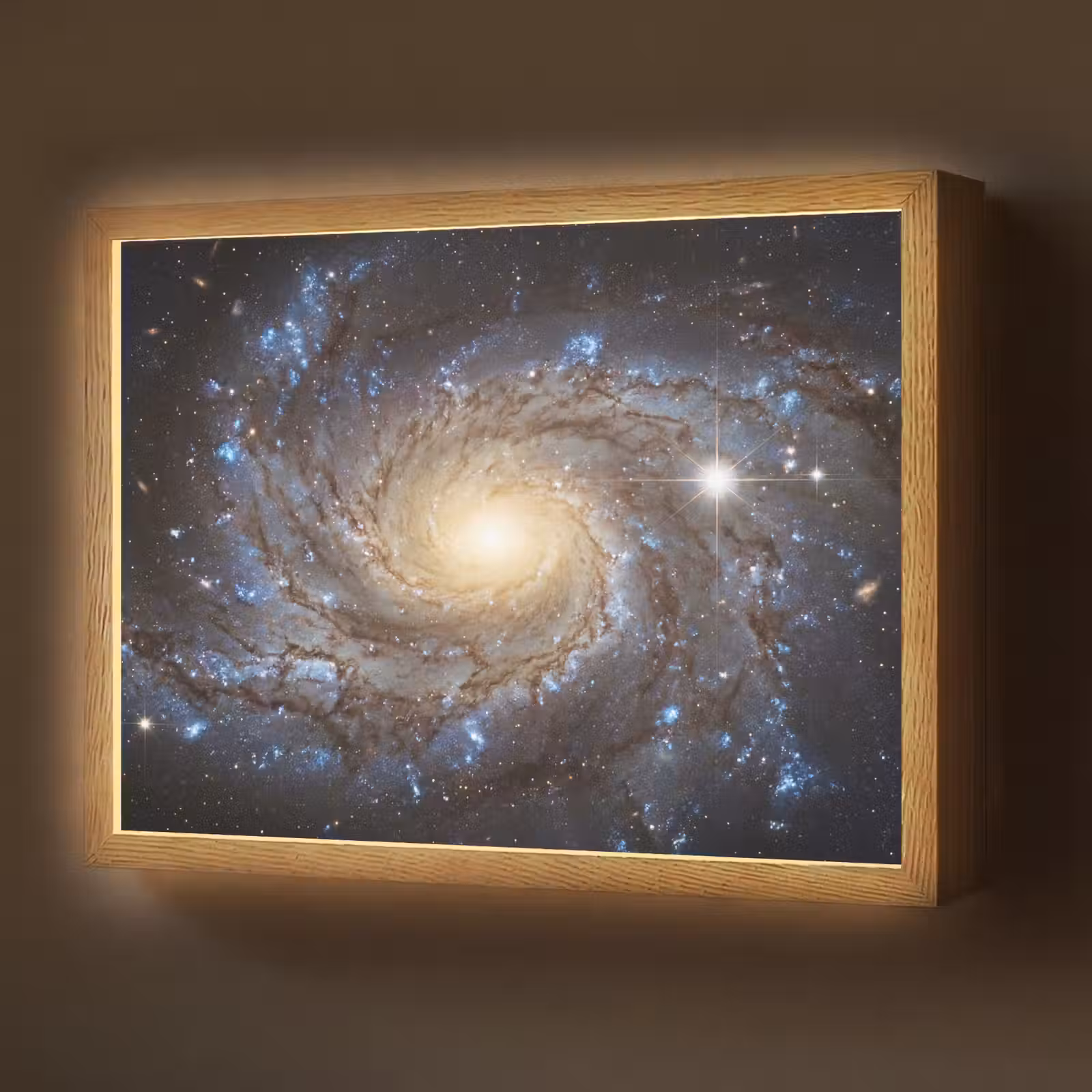Lightbox - Wandlamp - Kosmos - Sterrenstelsel - Donker — 1
