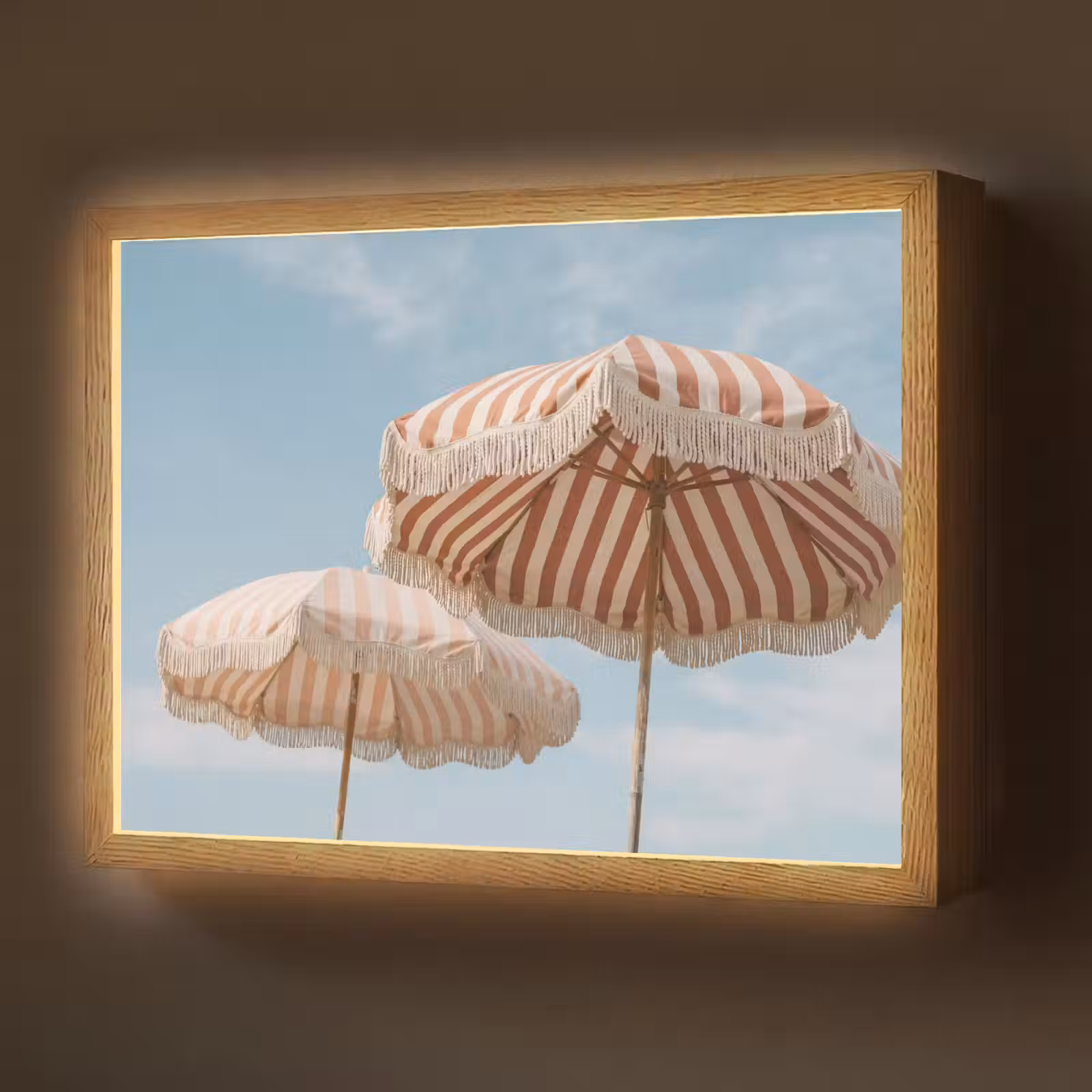 Lightbox - Wandlamp - Parasol - Lucht - Rood — 1