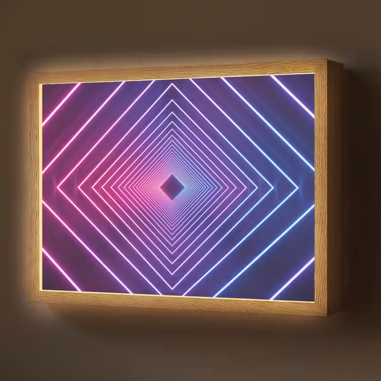 Lightbox - Wandlamp - Driedimensionaal - Tunnel - Ruimte — 1
