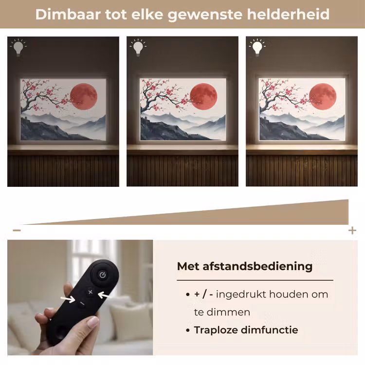Lightbox - Wandlamp - Kersenbloesem - Oosters - Rood — 9