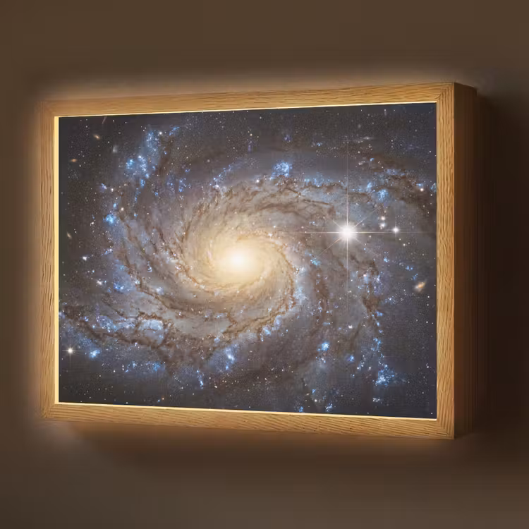 Lightbox - Wandlamp - Kosmos - Sterrenstelsel - Donker — 1